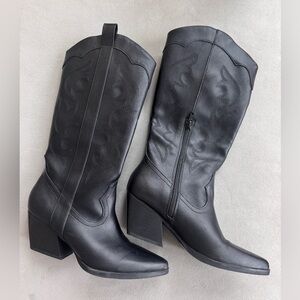 Dolce Vita black cowgirl boots